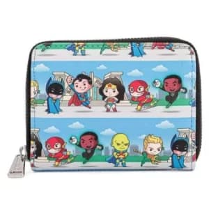 Loungefly DC Superheroes Chibi Lineup Wallet