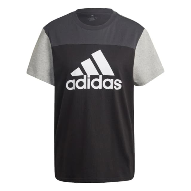 adidas Essentials Colorblock Logo T-Shirt Womens - Black XS