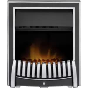 Elan Electric Fire in Chrome - Adam
