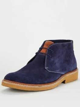 Ted Baker Arguill Suede Chukka Boots - Navy, Size 10, Men