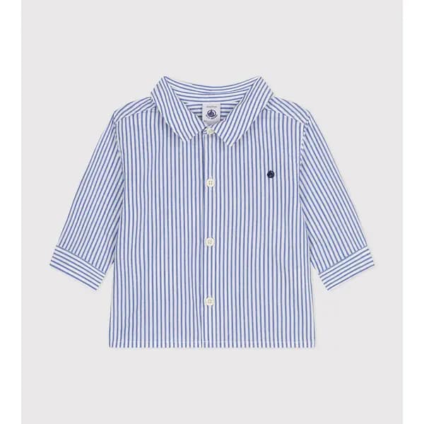 Striped Cotton Poplin Shirt