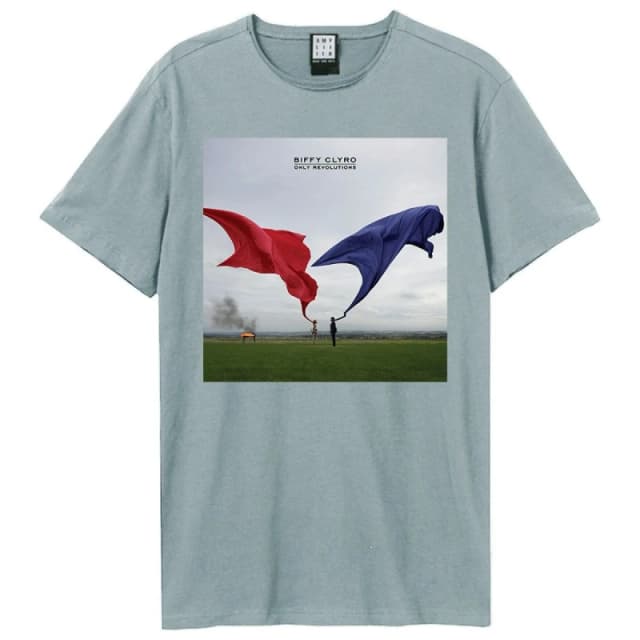 Amplified Amplified Men Only lutions Biffy Clyro T-Shirt in Pale Blue Size: X-Small Pale Blue XS Male 5063574024730