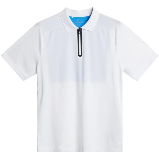 J Lindeberg Golf Mens Short Sleeve Performance Polo Shirt Short Sleeve Performance Polos Small White 36105801350
