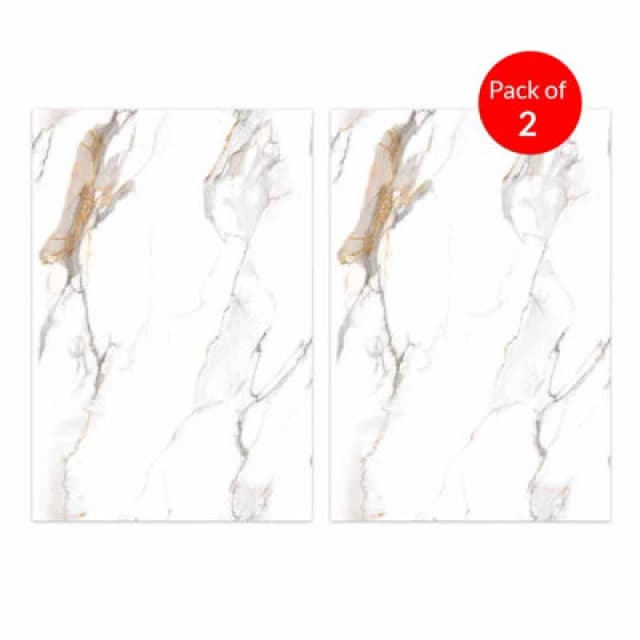 Ener-J Sophisticated Charcoal High-Gloss Pet Marble Wall Cladding Size:1220 X 2440 X 8mm (Pack Of 2)