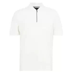 Ted Baker Coram Zip Polo Mens - White