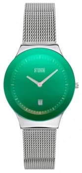 STORM Mini Sotec Lazer Green Stainless Steel Mesh Strap Watch