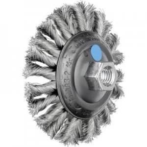 PFERD HORSE COMBITWIST cone brush zopft 115 x 26mm wire thickness 0.35 Mm with thread M14 43315013