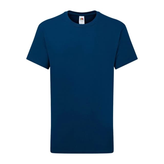 Fruit Of The Loom Iconic 195 boys's Children's T shirt in Blue