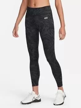 Nike One 7/8 Legging - Black/White, Size XL, Women
