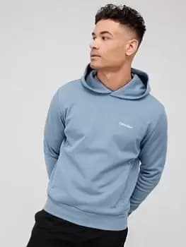Calvin Klein Micro Logo Repreve Overhead Hoodie - Grey, Size S, Men