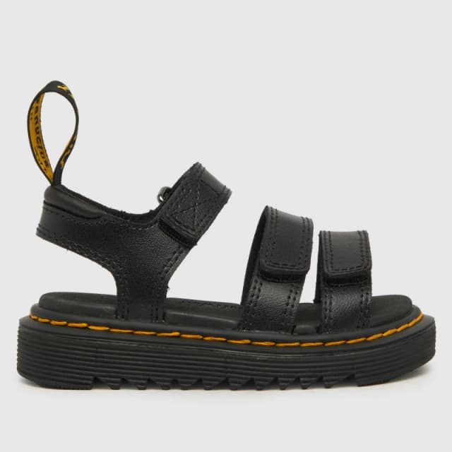 Dr. Martens Black KlAIRE Toddler Sandals Black UK 8