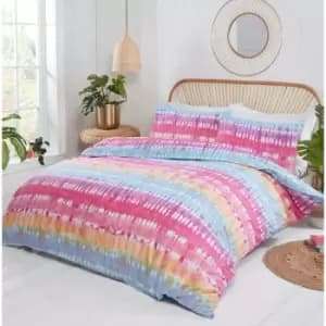 Tie Dye Multi King Size Duvet Cover Set Bedding Bed Quilt Set