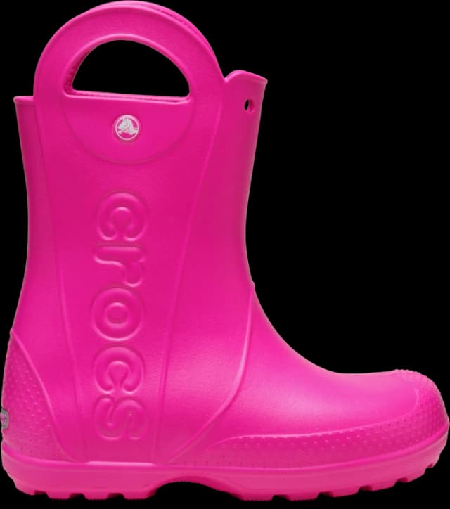 Crocs Handle It Rain Boot K girls's Children's Wellington Boots in Pink
