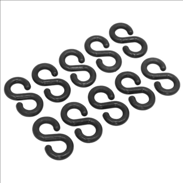 Sealey Plastic Chain S-Hook, Pack of 10 BSH10