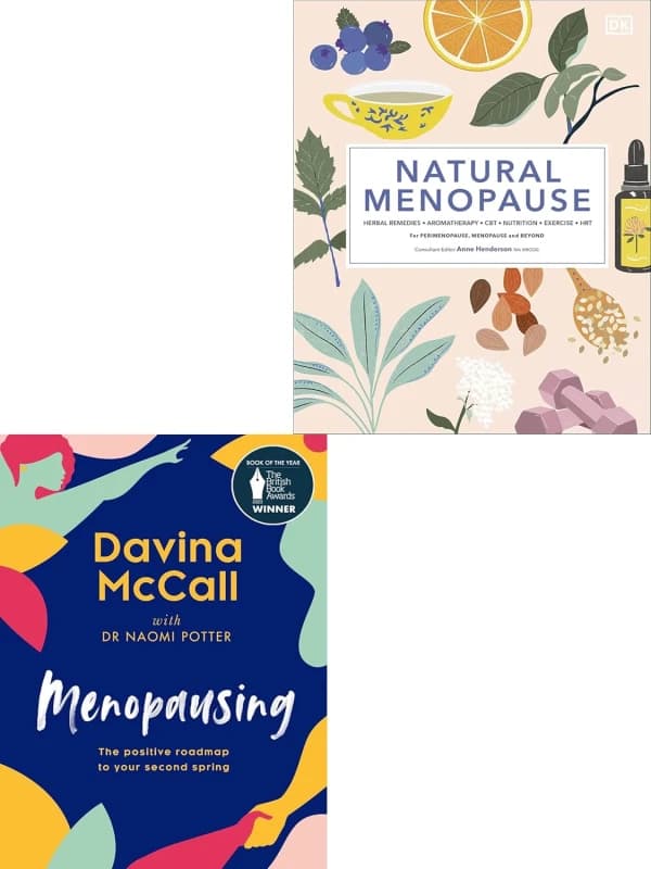 Natural Menopause And Menopausing 2 Book Set Herbal Remedies Aromatherapy CBT Nutrition Exercise HRT DK, Anne Henderson MA MRCOG, et al. Books