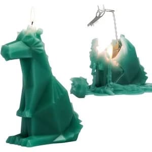 Green Dreki Dragon PyroPet Candle