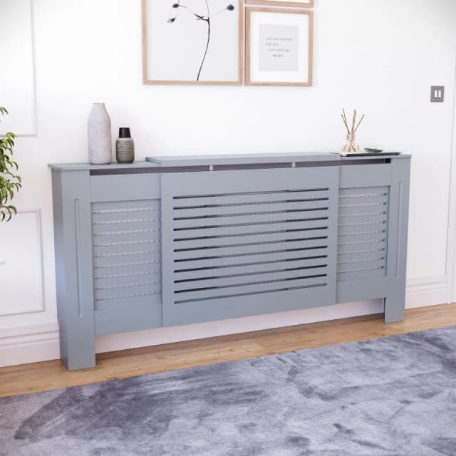 Lassic Vida Designs Milton Adjustable Radiator Cover Dark Grey unisex Adjustable