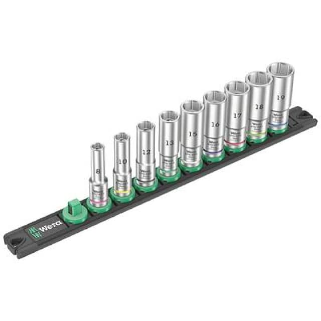 Wera Wera B Deep Bit set Imperial 3/8 9 Piece 05005440001 05005440001