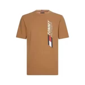 Tommy Sport Graphic T Shirt - Beige