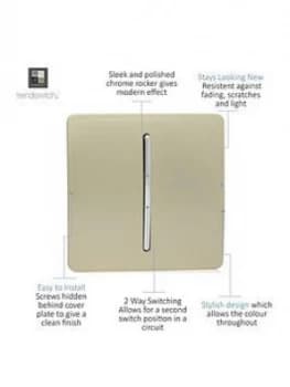Trendiswitch 1 Gang 2 Way 10 Amp Switch Std Gold