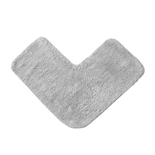 Allure Bath Fashions Corner Shower Mat 100% Cotton - Dove Grey