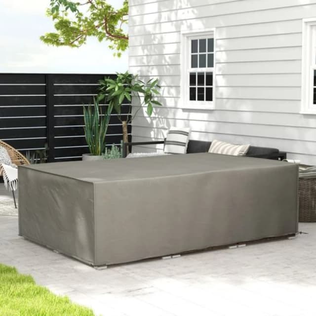 Outsunny Outsunny - Garden Furniture Cover Outdoor Waterproof Rattan Set Rain Protection Grey 5056725399702