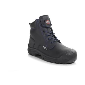 PB252C Leo Black Derby Safety Boots - Size 11 - Perf