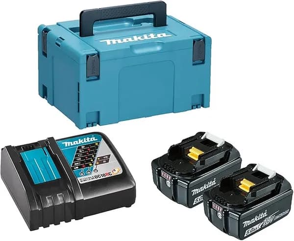 Makita 197803-2 18v LXT Cordless 2 Battery 5ah and Charger Kit 197803-2 Battery Amp Hours: 5ah