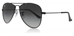 Ray-Ban Junior RJ9506S Sunglasses Shiny Black 220/11 50mm