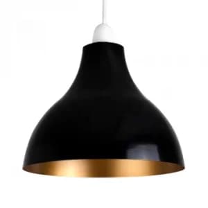 Dexter Black and Gold Retro Pendant Shade
