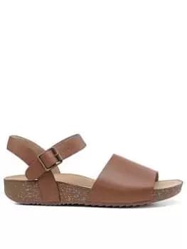 Hotter Hotter Conwy Leather Open Shoe Strap Sandals - Tan, Brown, Size 4, Women