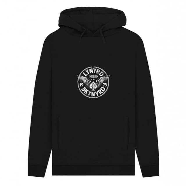 Lynyrd Skynyrd Mens Freebird Print Hoodie in Black Size: Small Black Male S