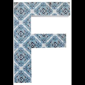 Letter F Wall Plaque