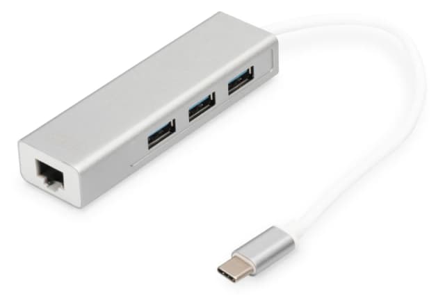 Digitus USB Type-C 3-Port Hub + Gigabit Ethernet