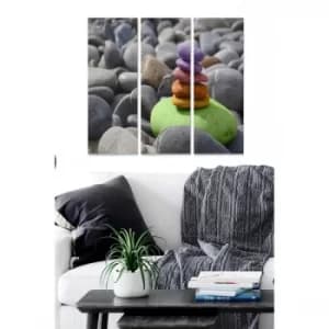 MDF1372677 Multicolor Decorative MDF Painting (3 Pieces)