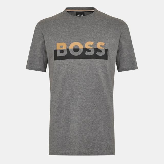 Boss Mens Tiburt 421 Regular Fit T-Shirt Medium Grey male M