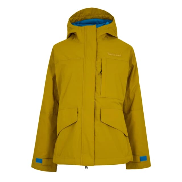 Timberland Womens Mountain Town Jacket Rain Anorak Golden Palm female 8 (XS)