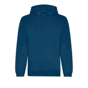 Awdis Mens Organic Hoodie (L) (Ink Blue)