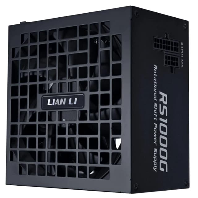 Lian Li RS 1000W 80+ Cybenetics Gold Rated Fully Modular PSU w/ Rotatable AC Inlet - Black - RS1000G.B000