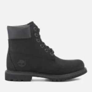 Timberland Womens 6" Nubuck Premium Boots - Black - UK 3