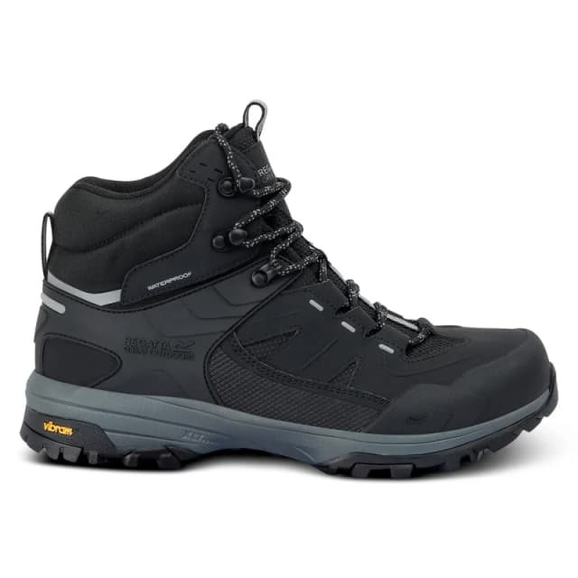 Regatta Regatta Men Regen Breathable Waterproof Walking Boots in Jet Black Size: 8 Jet Black 8 Male 5063516062042