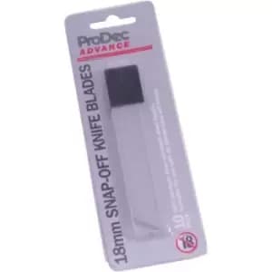 ProDec Advance 10Pk Blades For Alks001 18Mm Snap Off Knife- you get 12