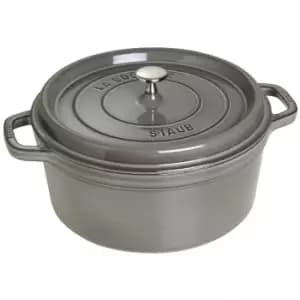 Staub Round Cocotte - Graphite Grey - 28cm