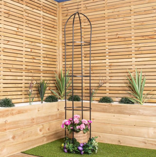 Samuel Alexander 1.9M (6ft 3") Metal Garden Obelisk / Trellis Ideal For Climbing Plants
