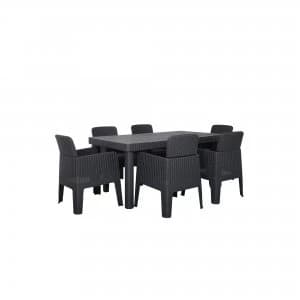 Faro 7 Piece Rectangle Dining Set