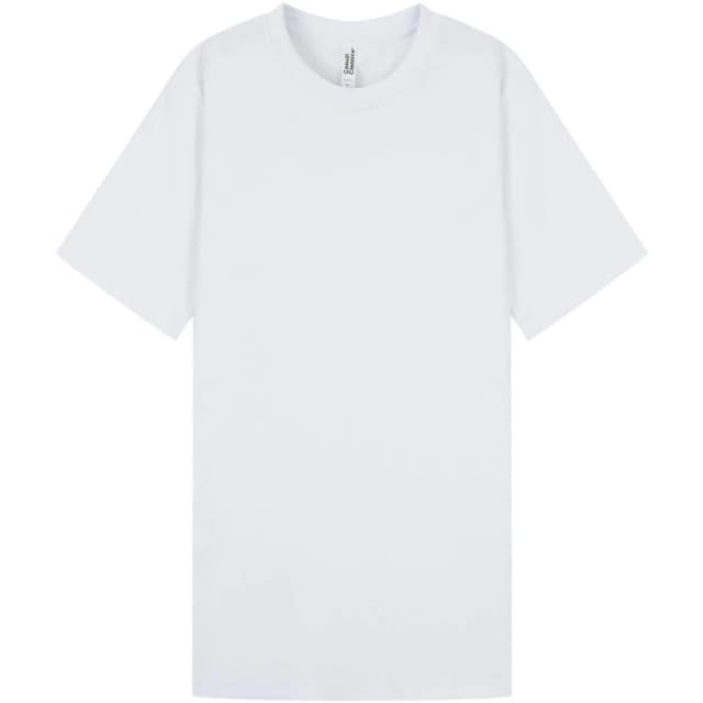Casual Classics Mens Combed Ringspun Cotton Slim T-Shirt in White Size: XS White Male XS