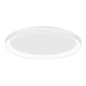 Netlighting Merano Aurora 38cm Integrated LED Semi Flush Light Sandy Black Alumi