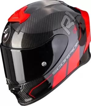 Scorpion EXO-R1 Carbon Air Corpus II Helmet, black-grey-red, Size L, black-grey-red, Size L