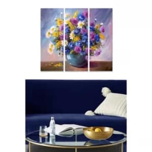 MDF7702014 Multicolor Decorative MDF Painting (3 Pieces)