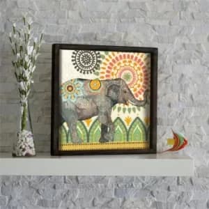 KZM517 Multicolor Decorative Framed MDF Painting